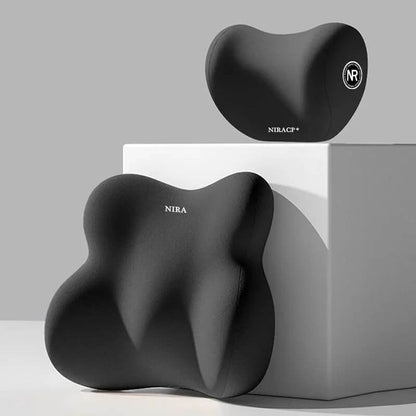 Ergonomic Car Backrest and Headrest Set