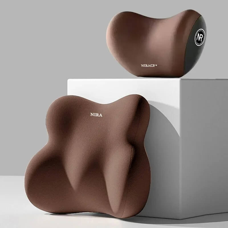 Ergonomic Car Backrest and Headrest Set