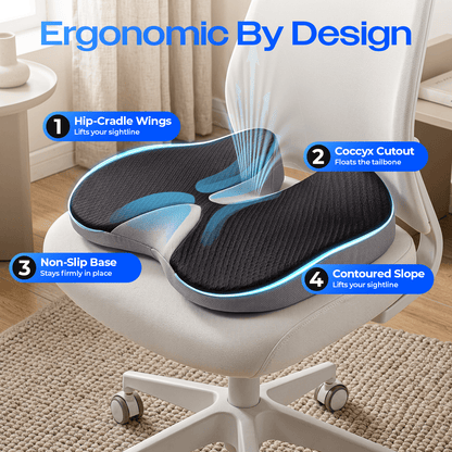 Ergonomic Memory Foam Seat Cushion