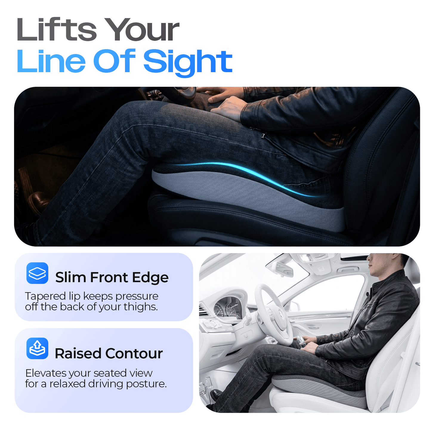 Ergonomic Memory Foam Seat Cushion