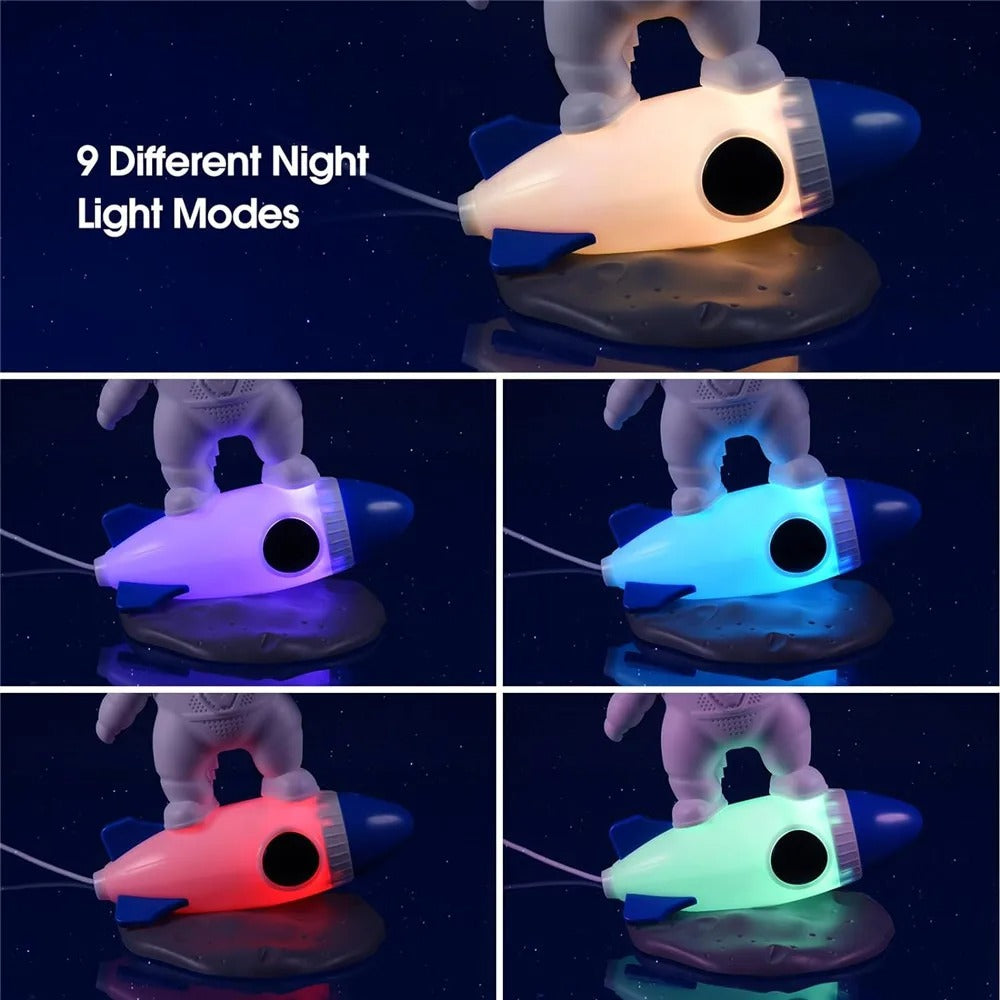 Astronaut Galaxy Night Light